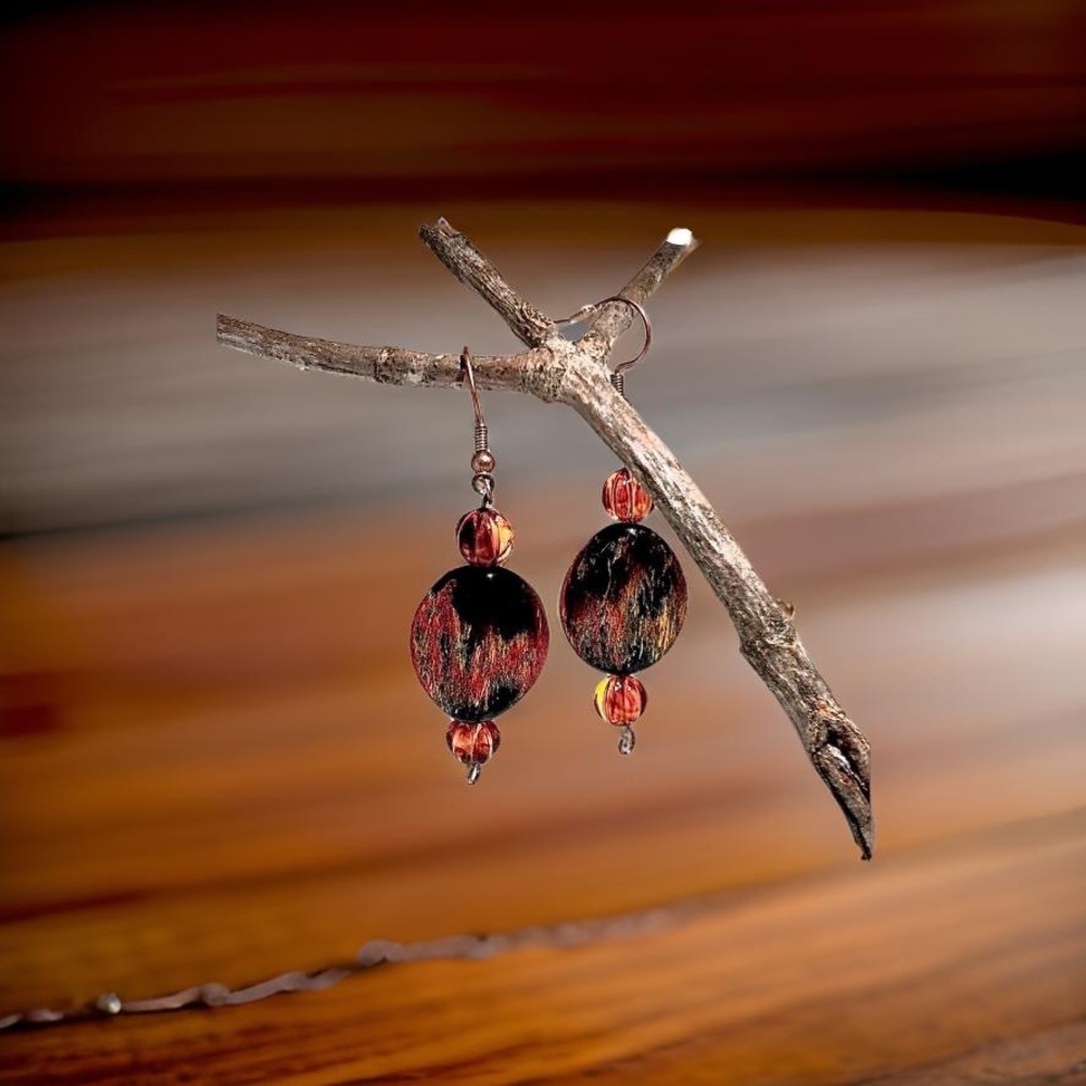 Stone earrings